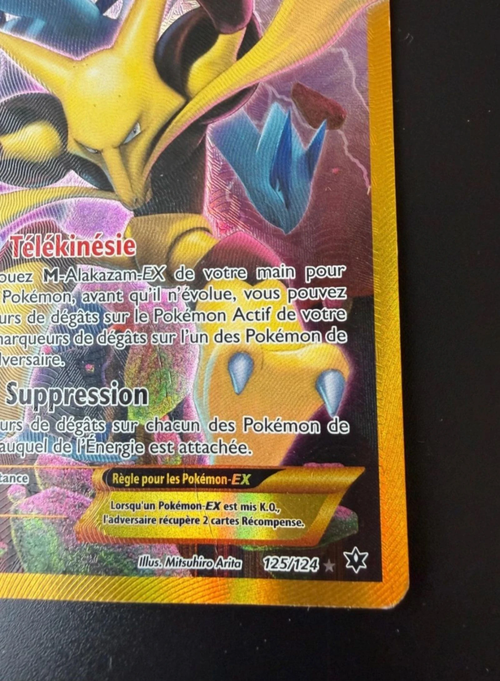 Carta Pokémon Alakazam Ex 160PV 125/124 Arte Completa Secreta XY10 Impacto dos Destinos LP – photo 4